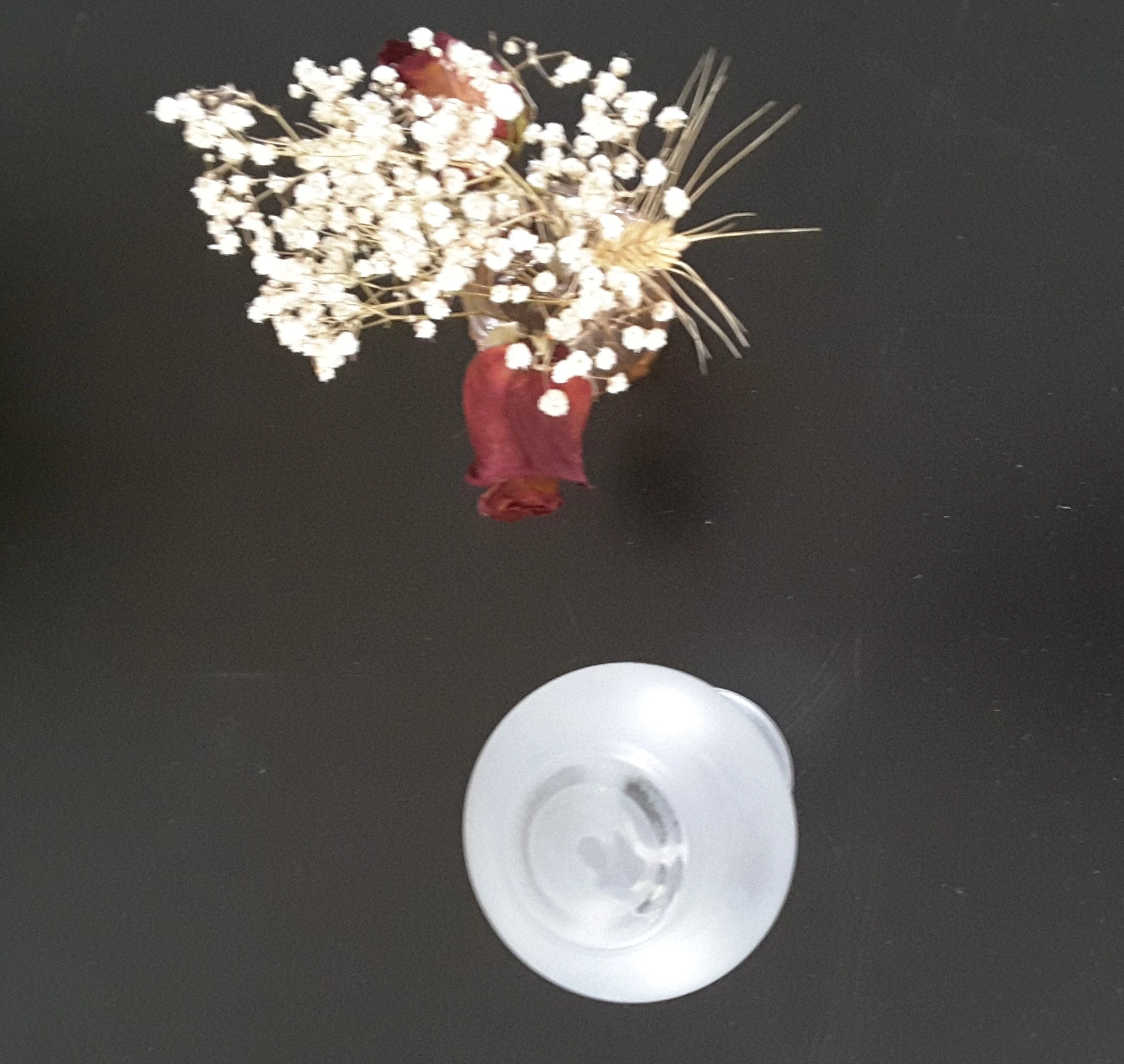 Opaline vaas met bloemdecor – photo 3